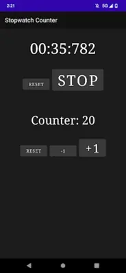 Stopwatch Counter android App screenshot 1