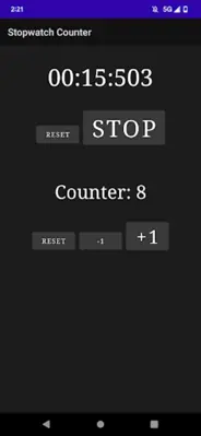 Stopwatch Counter android App screenshot 2