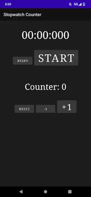 Stopwatch Counter android App screenshot 3